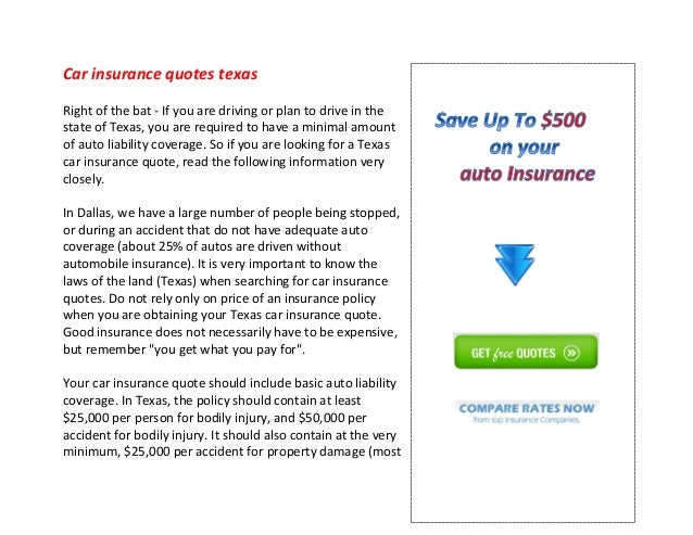Featured image for Car Insurance Quotes Texas