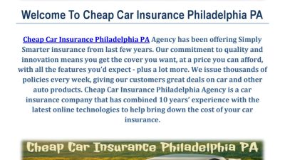 Content image for Cheap Auto Insurance Pa