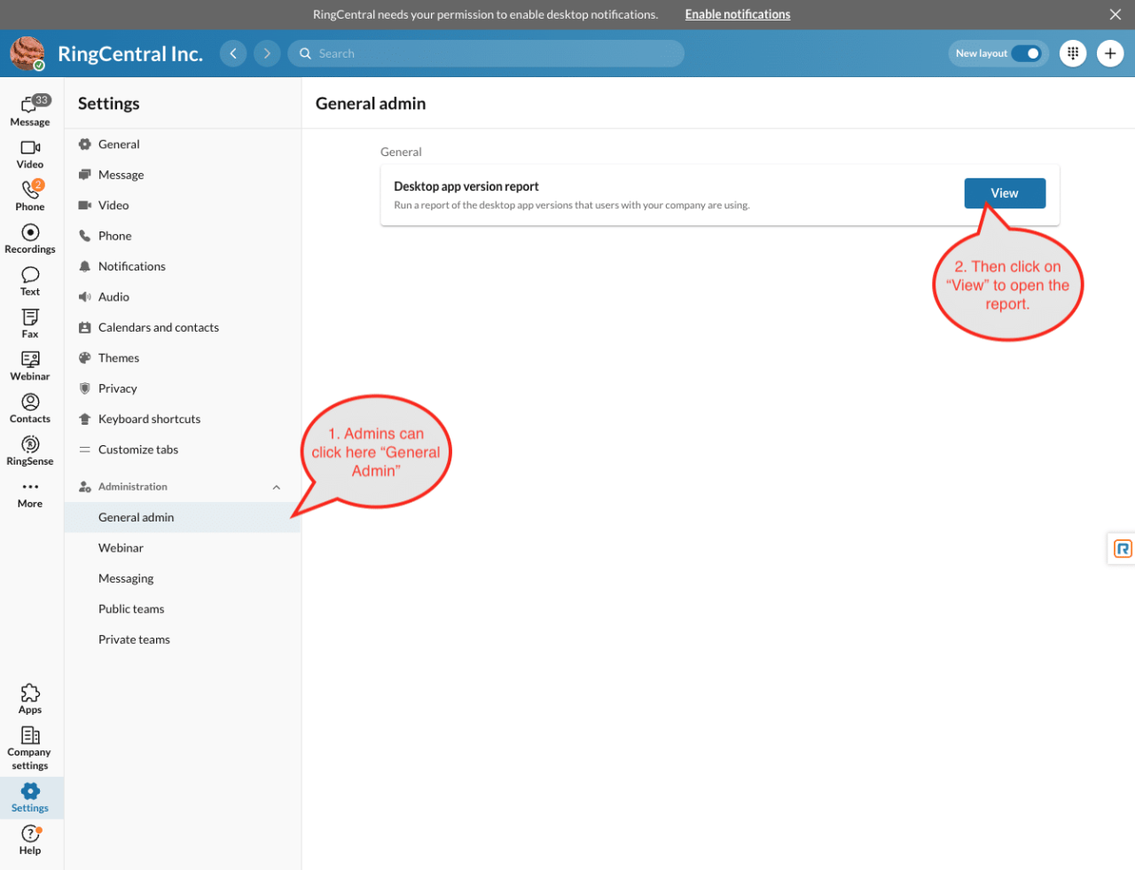 Ringcentral app gallery