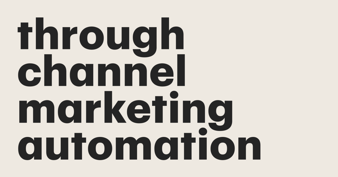 Through channel marketing automation platforms