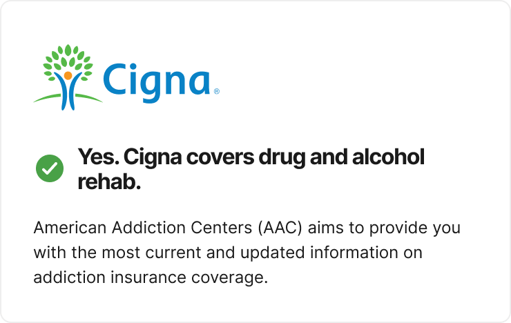Cigna insurance coverage drug rehab health covered verify programs treatment plans why