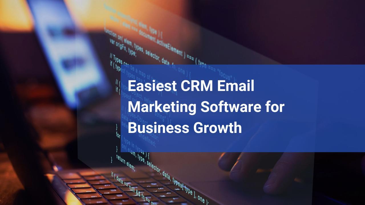 Best crm and email marketing software