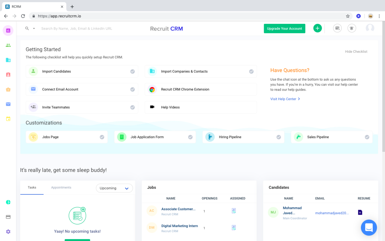 Ats and crm software