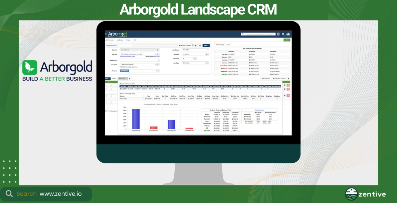 Landscape crm software