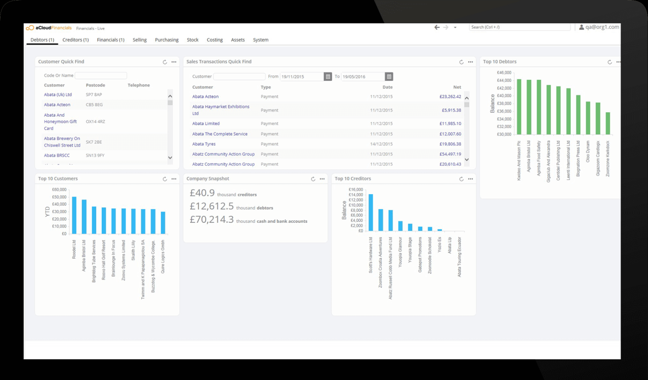 Law firm computer software