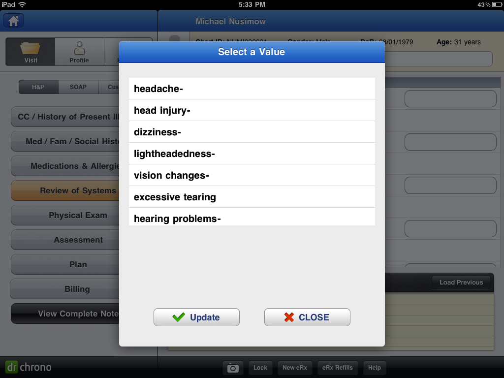 Drchrono optometry emr scheduling appointment claims eligibility optometrist