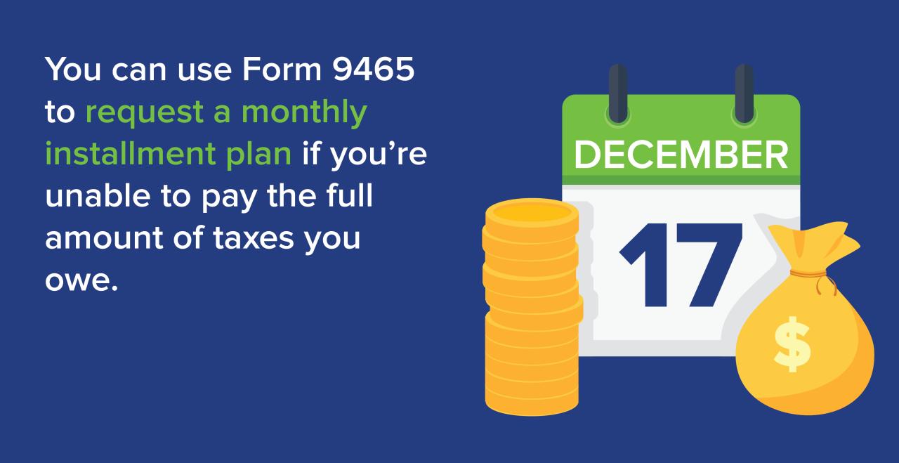 Irs agreement installment