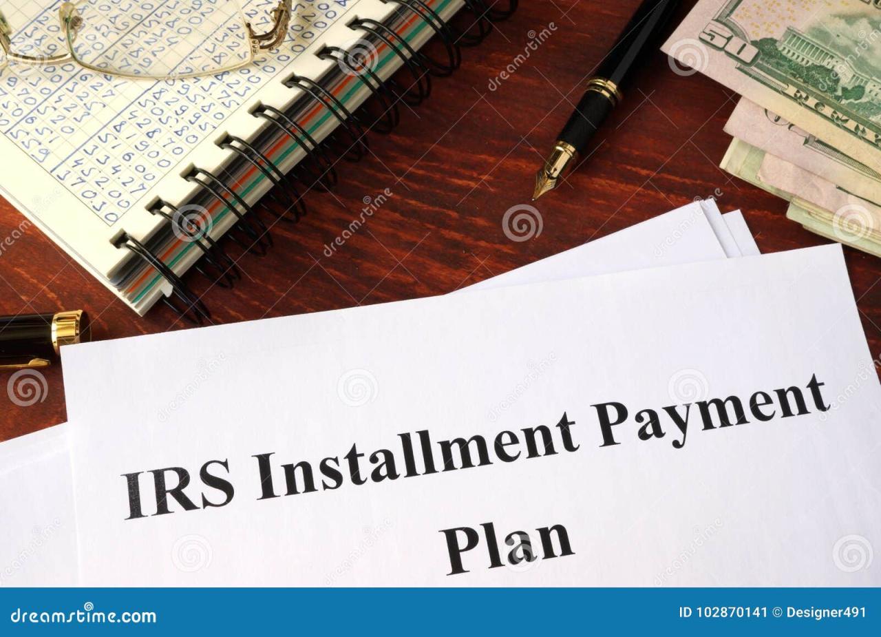 Irs installment agreement payment