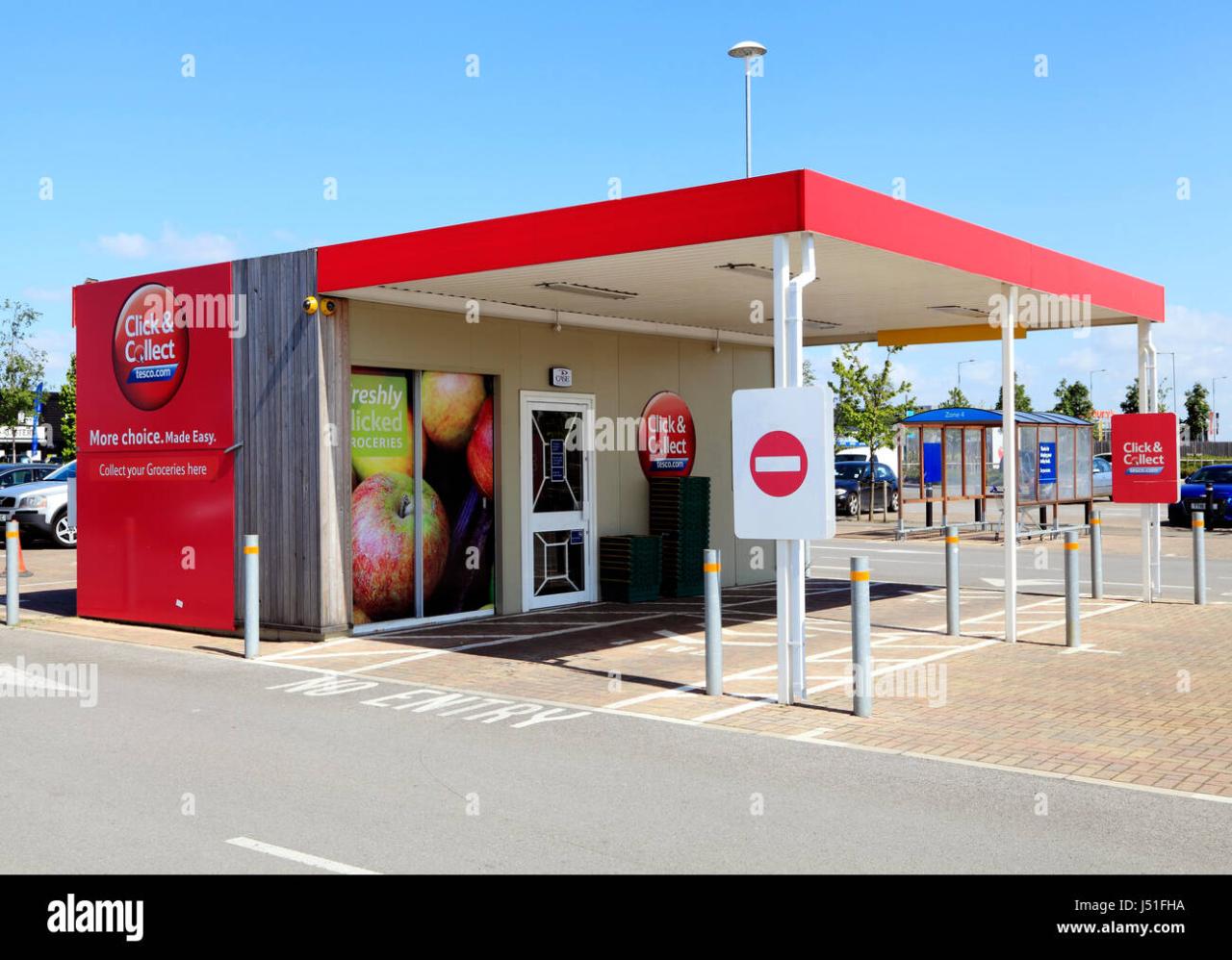 Click and collect at tesco